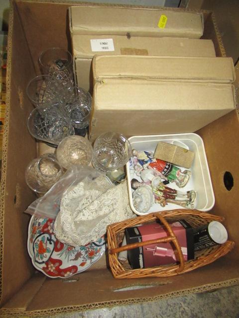 BOX OF CHINA AND GLASS Image