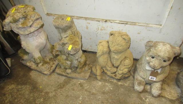 FOUR GARDEN ORNAMENTS Image
