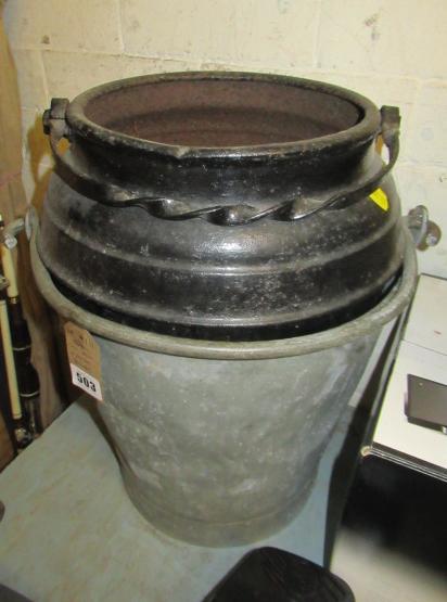 METAL CAULDRON AND METAL BUCKET Image
