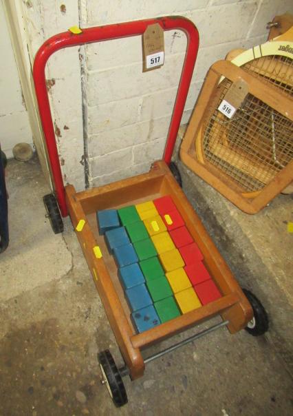 BABY WALKER WITH WOODEN BRICKS Image
