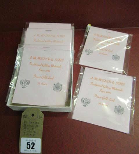 FOURTEEN SEALED BOOKS OF GOLD LOOSE LEAF Image