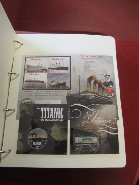 TITANIC 2012 CENTENARY FIRST DAY COIN AND STAMP ALBUM Image