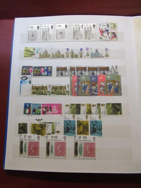 LARGE STOCK BOOK OF GB STAMPS Image