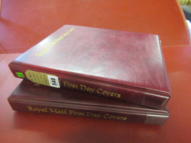 TWO ALBUMS OF MODERN UK FIRST DAY COVERS 1998-2000 WITH A RED WINDSOR ALBUM Image