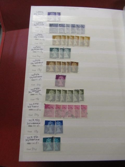 S G STOCK BOOK OF OLD GB STAMPS Image