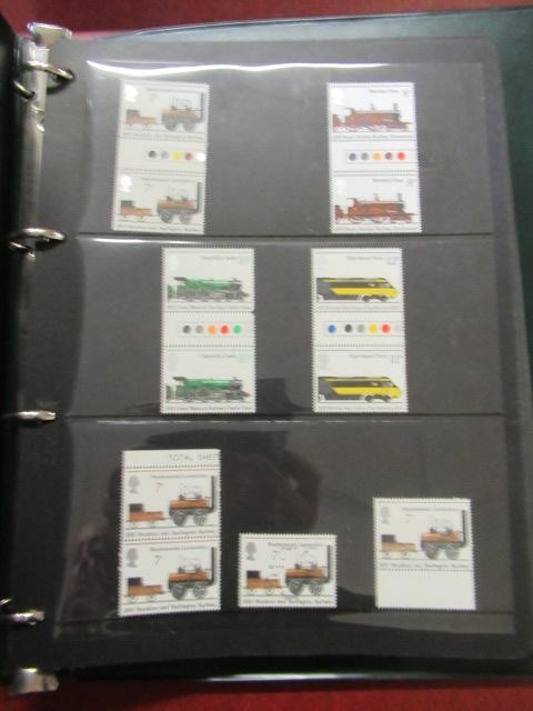 BINDER OF STAMPS INCLUDING TRAFFIC LIGHT GUTTER PAIRS Image