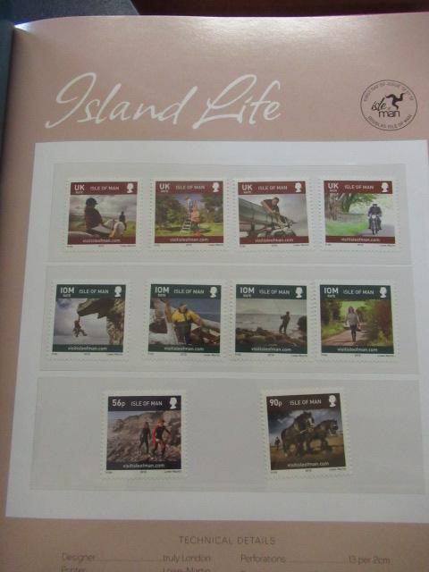FOUR ALBUMS OF ISLE OF MAN MINT AND USED STAMPS Image