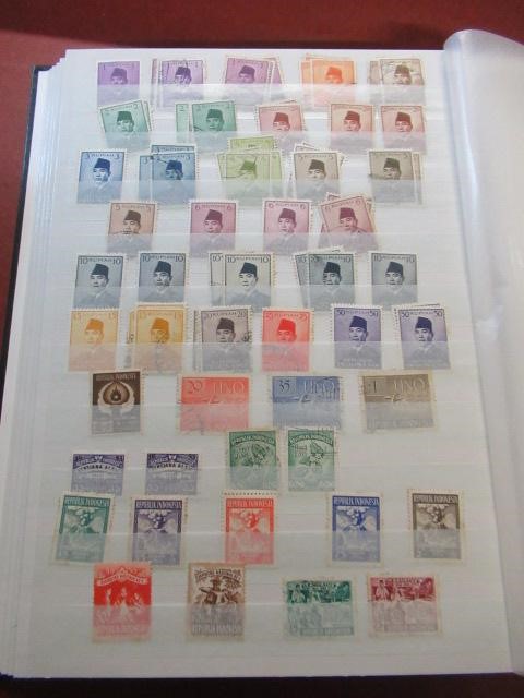ALBUM OF MINT AND USED INDONESIAN AND NETHERLANDS EAST INDIES STAMPS Image