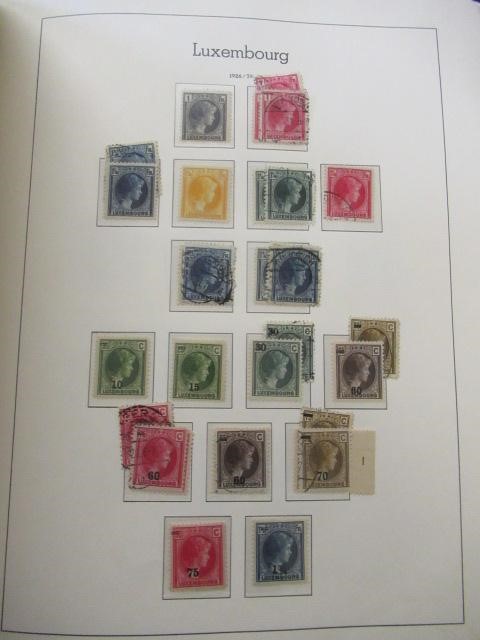 TWO ALBUMS OF LUXEMBOURG AND LICHTENSTEIN STAMPS Image