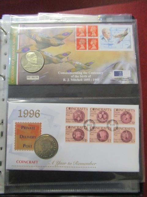 BINDER OF COIN/MEDALLION FIRST DAY COVERS Image