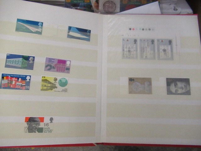 STOCKBOOK OF GB MISSING PHOSPHOR COMMEMORATIVE STAMPS CIRCA 1967-1971 Image