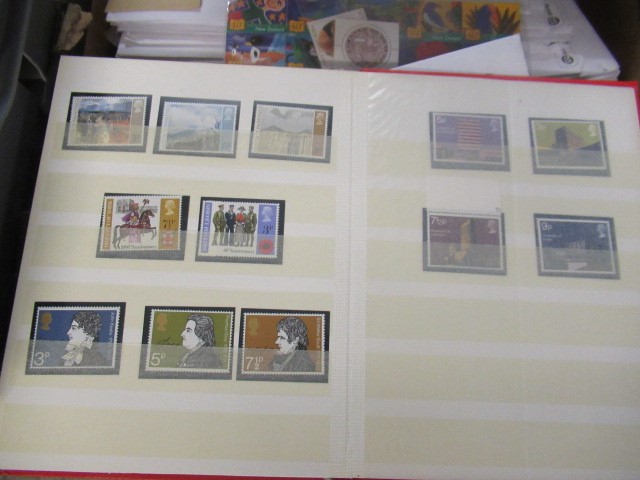 STOCKBOOK OF GB MISSING PHOSPHOR COMMEMORATIVE STAMPS CIRCA 1967-1971 Image