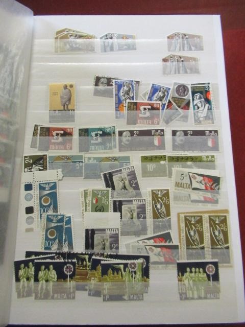 FULL ALBUM OF MINT AND USED MALTESE STAMPS Image