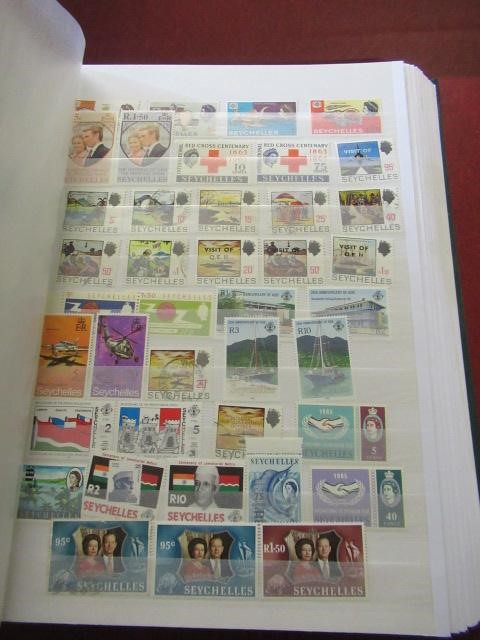 FULL ALBUM OF MINT AND USED MAURITUS AND SEYCHELLES STAMPS Image