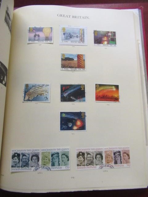 FOUR ALBUMS OF MINT AND USED GB STAMPS INCLUDING REGIONAL EXAMPLES Image