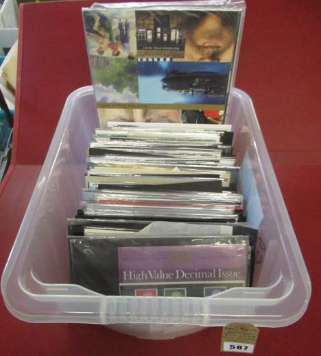 FULL BOX OF UK MINT DECIMAL STAMP PRESENTATION PACKS Image