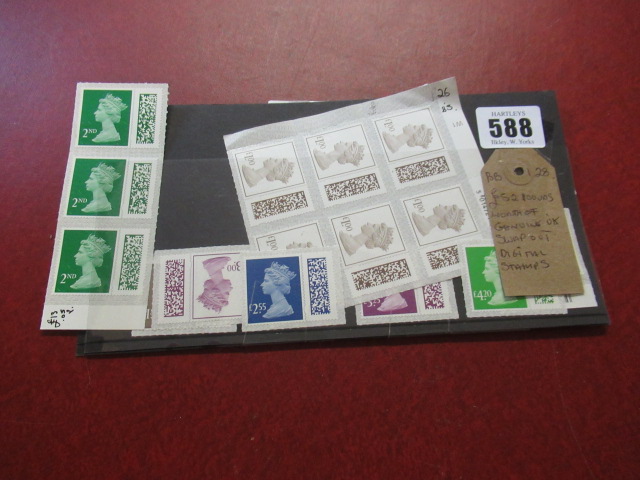 £52 OF GENUINE UK SWAP OUT DIGITAL STAMPS Image