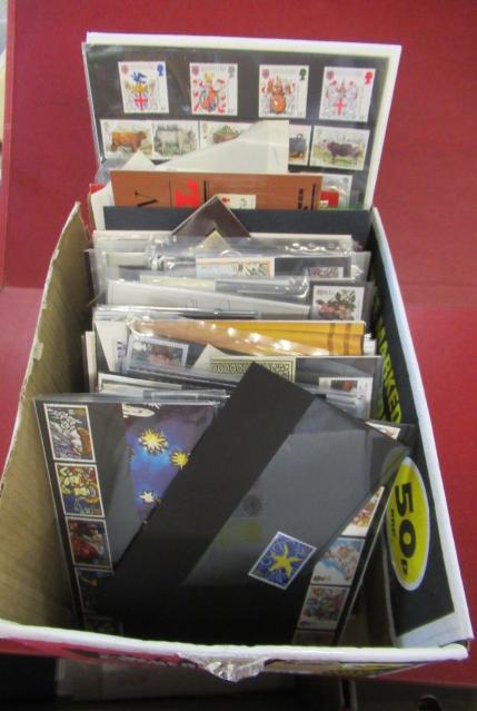 FULL BOX OF UK MINT DECIMAL STAMPS PRESENTATION PACKS Image