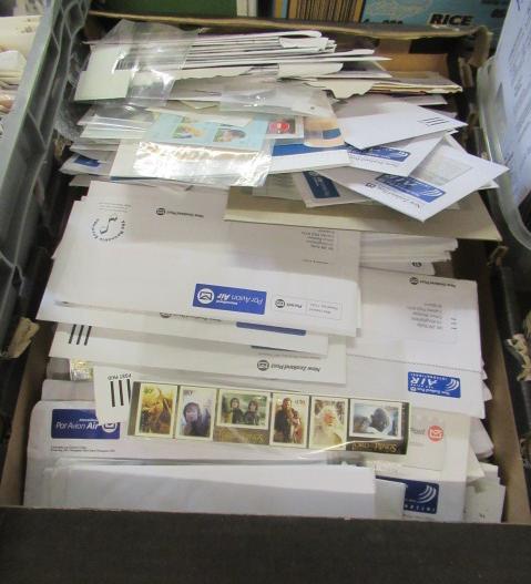 LARGE BOX OF NEW ZEALAND MINT STAMPS AND FIRST DAY COVERS MAINLY SEALED Image