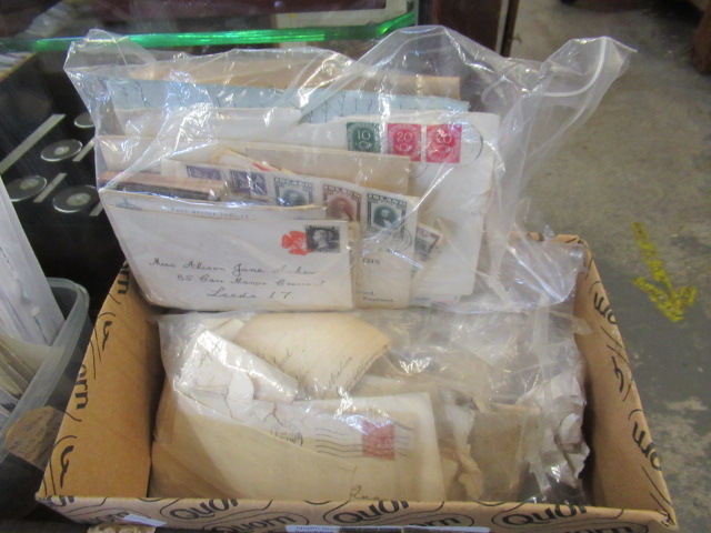 BOX OF POSTAL HISTORY ETC Image