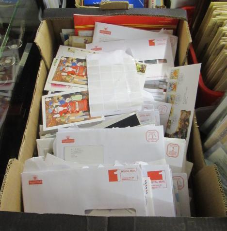 LARGE BOX OF UK FIRST DAY COVERS MANY STILL SEALED Image