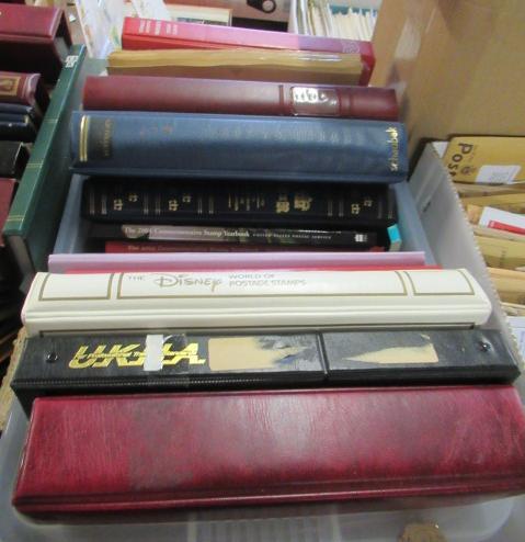 BOX OF STAMP ALBUMS Image