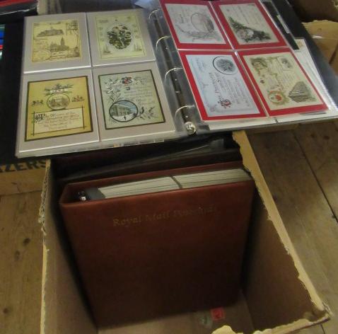 FIVE ALBUMS OF POSTCARDS Image