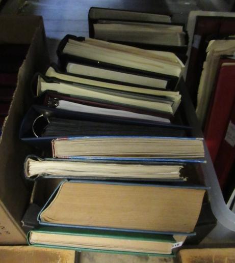 BOX OF WORLD STAMP ALBUMS Image