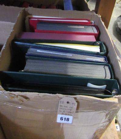 BOX OF MOSTLY GB STAMP ALBUMS Image