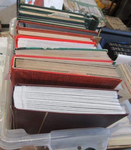 BOX OF WORLD STAMP ALBUMS Image