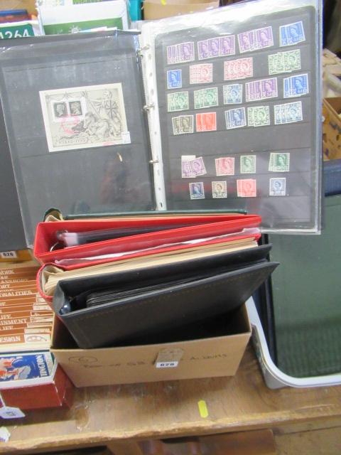 SMALL BOX OF GB STAMP ALBUMS Image