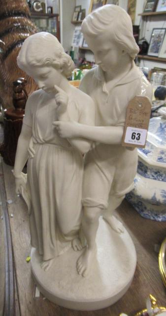 LARGE ART UNION OF LONDON COPELAND PARIAN FIGURE GROUP Image