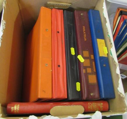 BOX OF WORLD STAMP ALBUMS Image