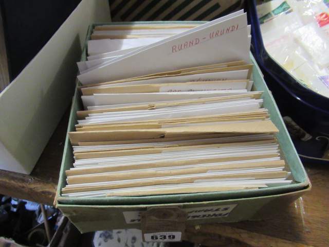 BOX OF COMMONWEALTH AND WORLD STAMPS IN ENVELOPES Image