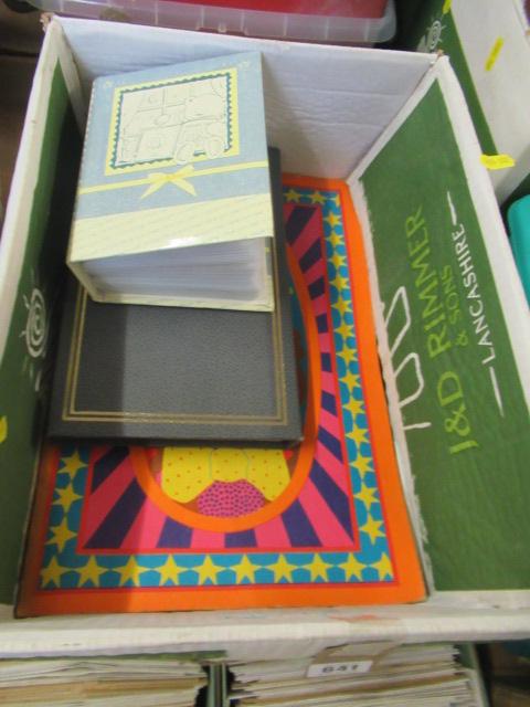BOX OF POSTCARD ALBUMS Image
