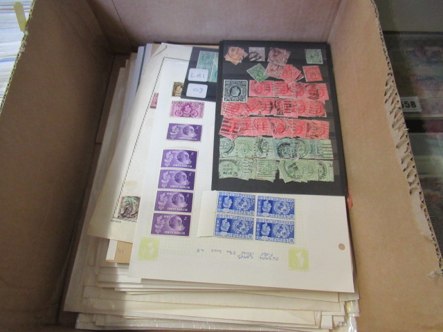 BOX OF OLD STAMPS Image
