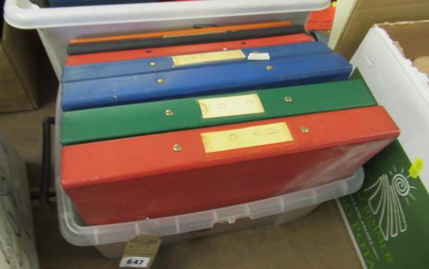 BOX OF WORLD STAMP ALBUMS Image