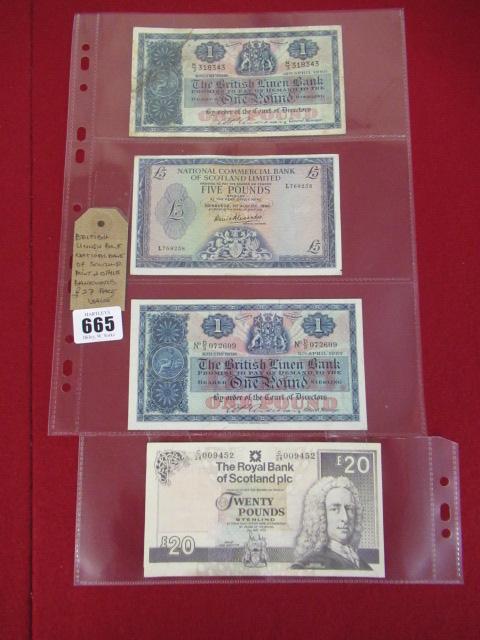 BRITISH LINEN BANK, NATIONAL BANK OF SCOTLAND MINT AND OTHER BANK NOTES (£27 FACE VALUE) Image