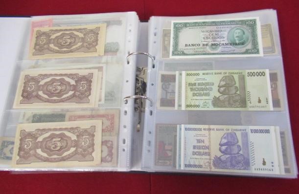 LARGE QUANTITY OF MINT AND USED WORLD BANK NOTES Image