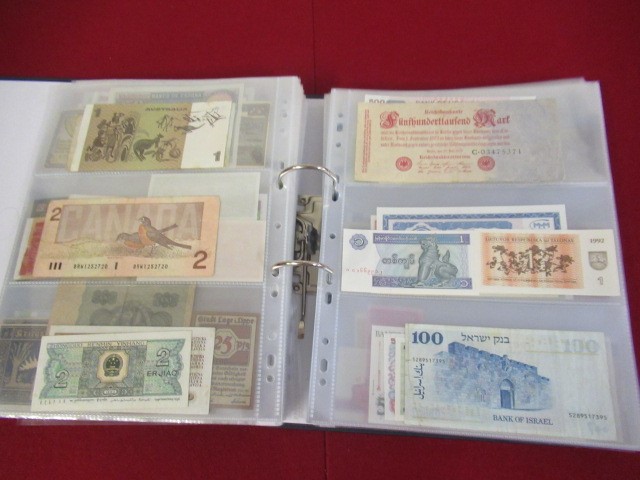 LARGE QUANTITY OF MINT AND USED WORLD BANK NOTES Image