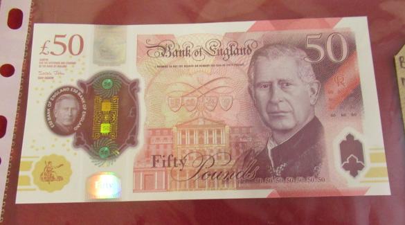 MINT BANK OF ENGLAND TURING 2023 CHARLES III FIFTY POUND NOTE Image