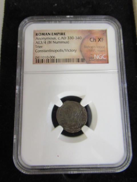 SILVER ROMAN EMPIRE CASED COIN Image