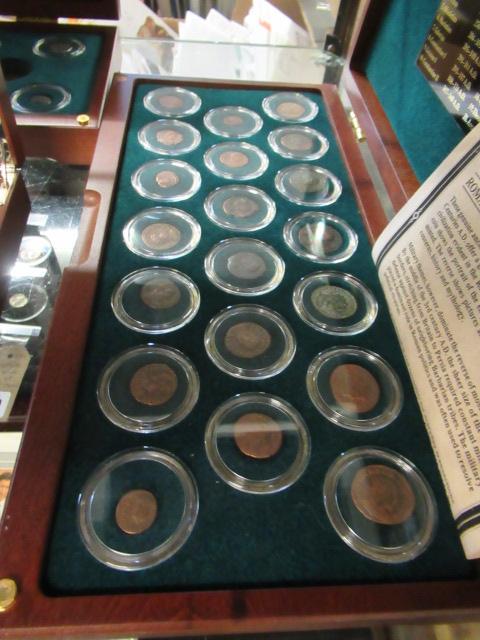 ROMAN EMPIRE TWENTY EMPEROR CAESAR CASED COIN COLLECTION Image