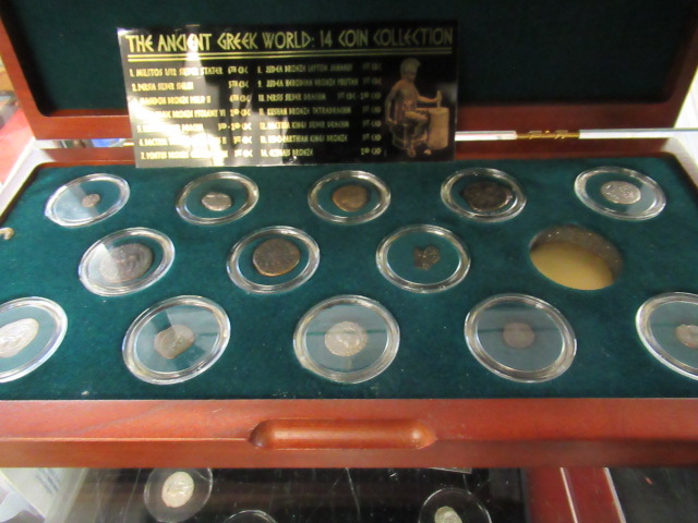ANCIENT GREEK SILVER AND COPPER COIN COLLECTION Image