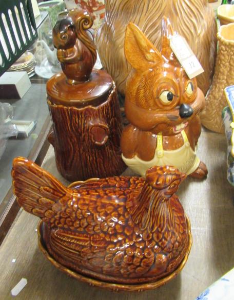 TWO BISCUIT BARRELS AND AN EGG STORE Image
