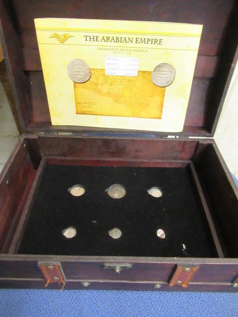 PART IMPERIUM SILVER AND OTHER COIN COLLECTION INCLUDING ARABIAN EMPIRE DIRHAM Image