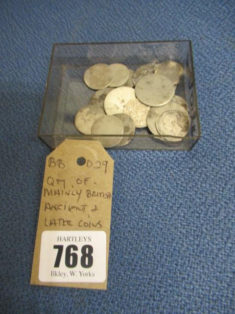 QUANTITY OF MAINLY BRITISH ANCIENT AND LATER COINS 54g Image