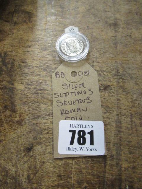 SILVER SEPTIMUS SEVERUS ROMAN COIN Image