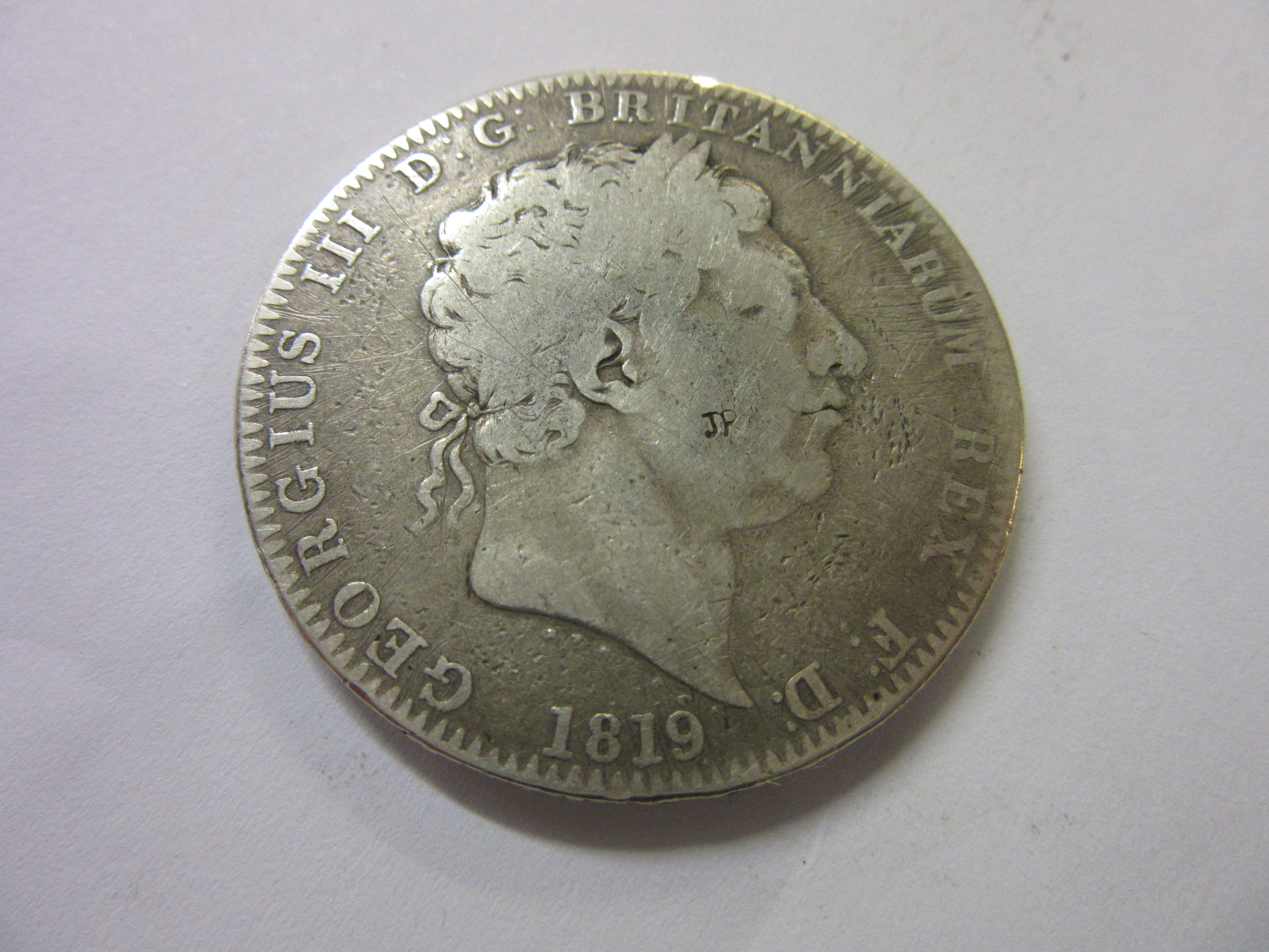 1819 GEORGE III SILVER CROWN 27.8g Image