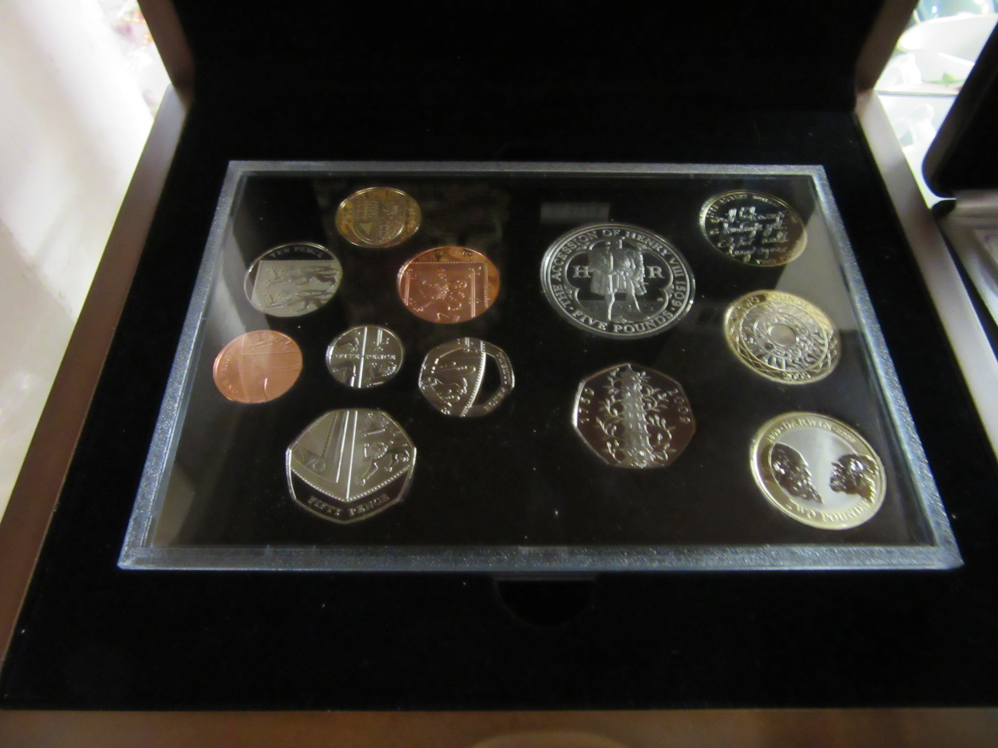 2009 EXECUTIVE KEW GARDENS 50P UK TWELVE PROOF COIN SET Image